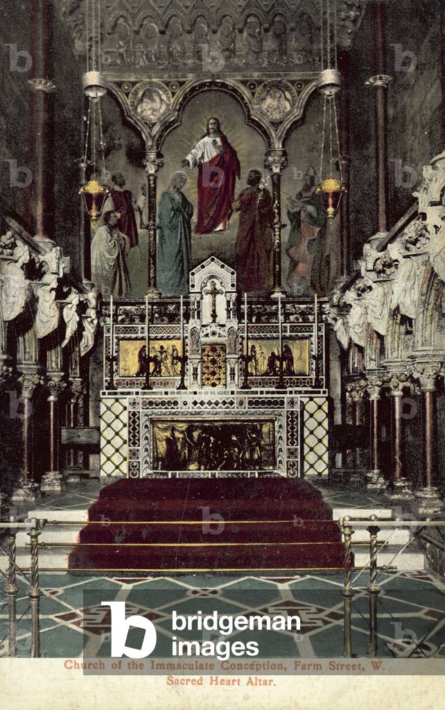 Church of the Immaculate Conception, Farm Street, London W (colour photo)