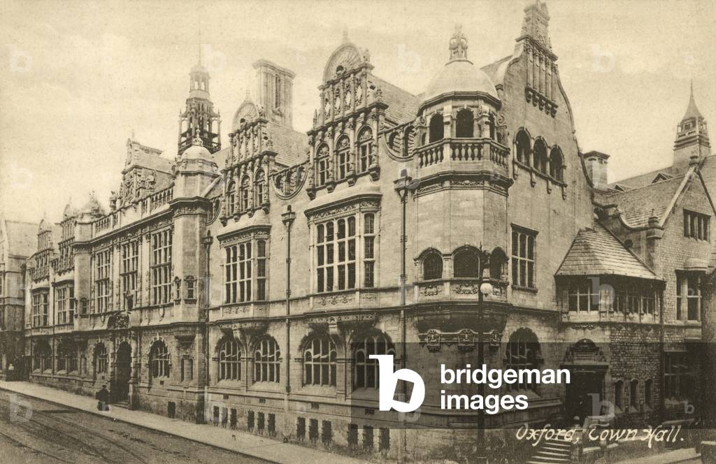 Town Hall, Oxford (b/w photo)
