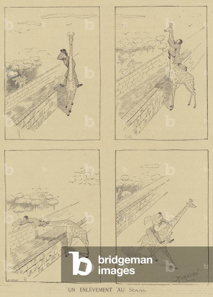 Abduction from the seraglio (litho)