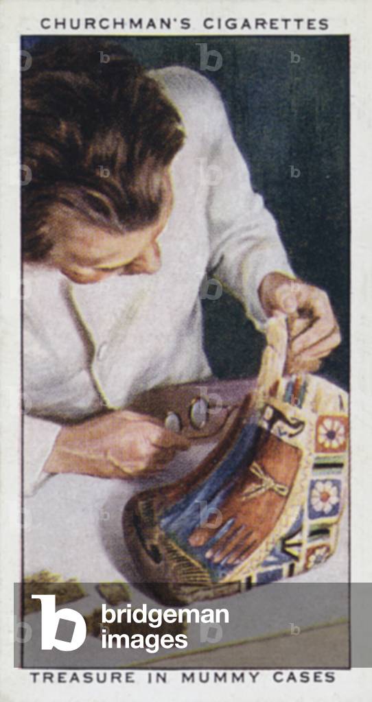 Treasure Trove: Treasure in mummy cases (colour litho)