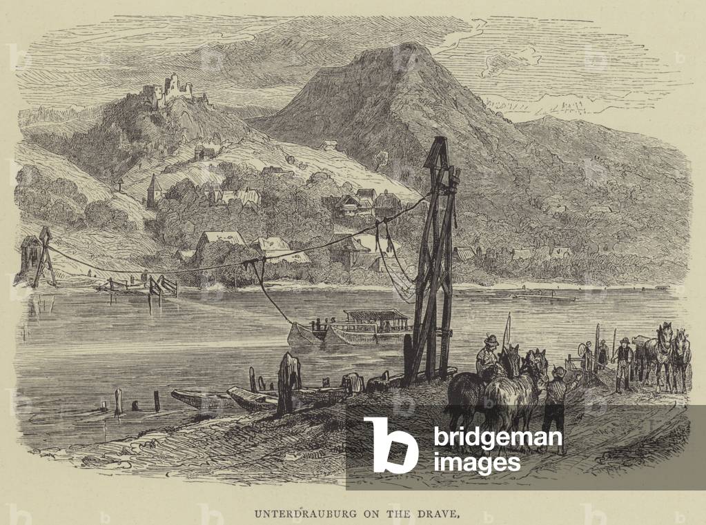 Unterdrauburg on the Drave (engraving)