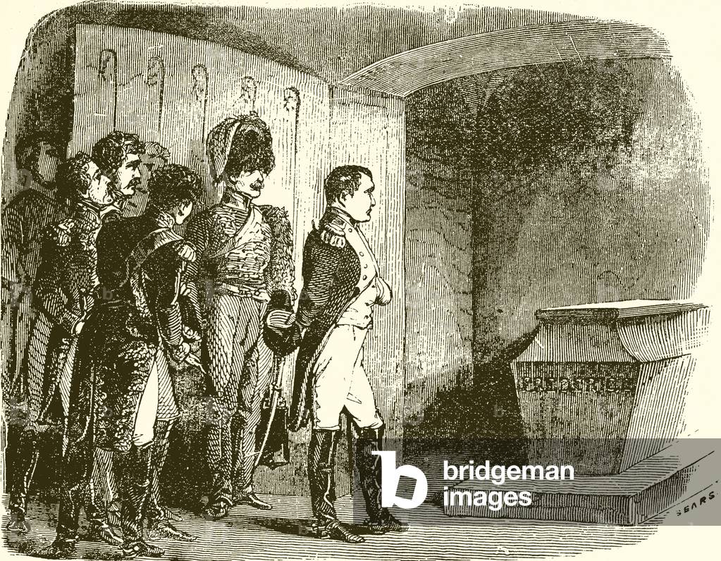 Nepoleon at the Tomb of Frederick the Great (engraving)