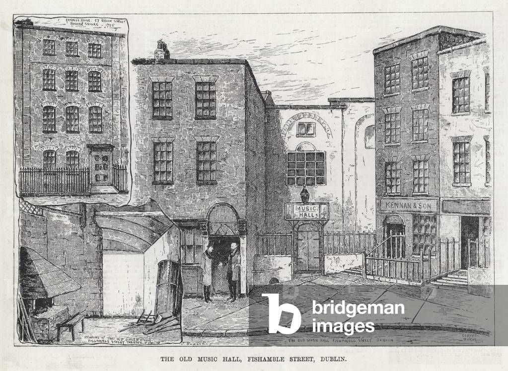 The Old Music Hall, Fishamble Street, Dublin (engraving)