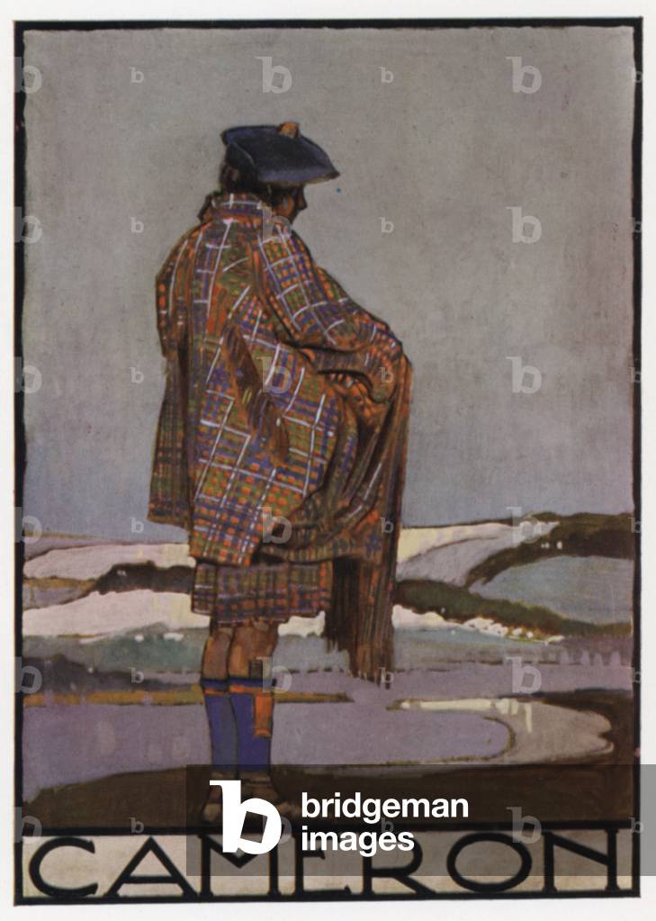 Camerons of Lochiel (colour litho)