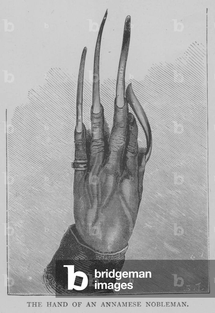 The Hand of an Annamese Nobleman (engraving)