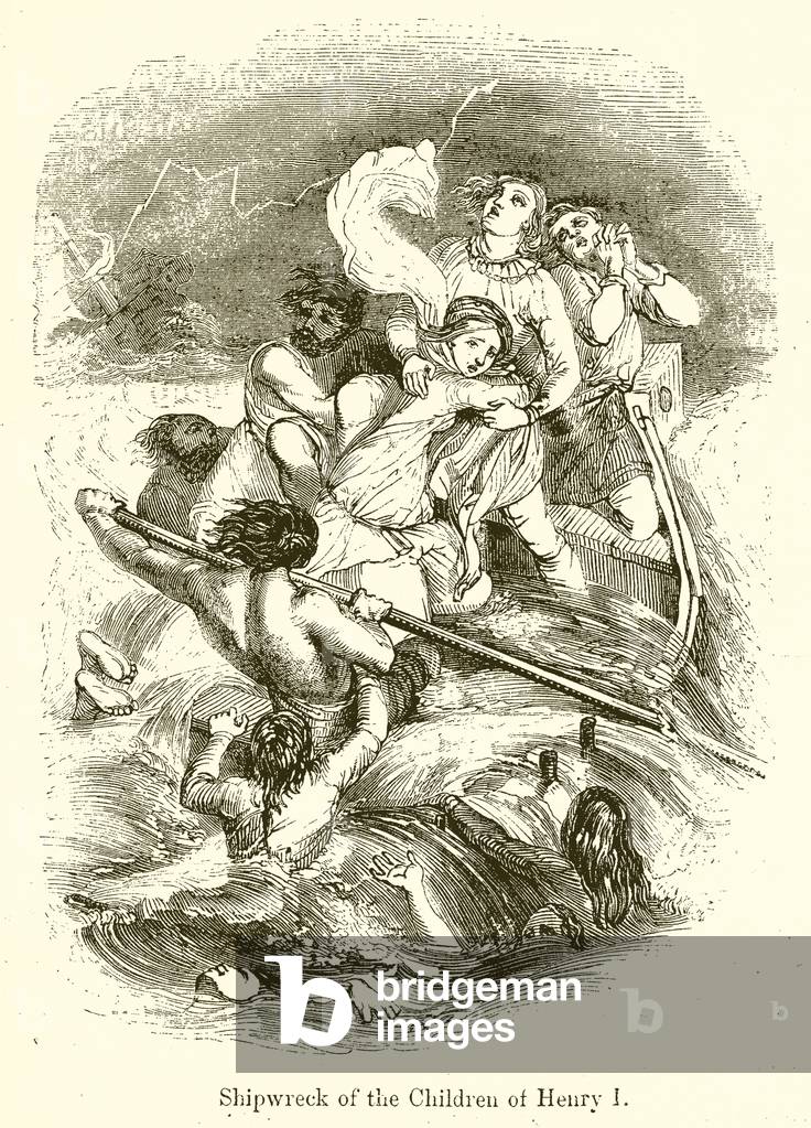Shipwreck of the Children of Henry I (engraving)