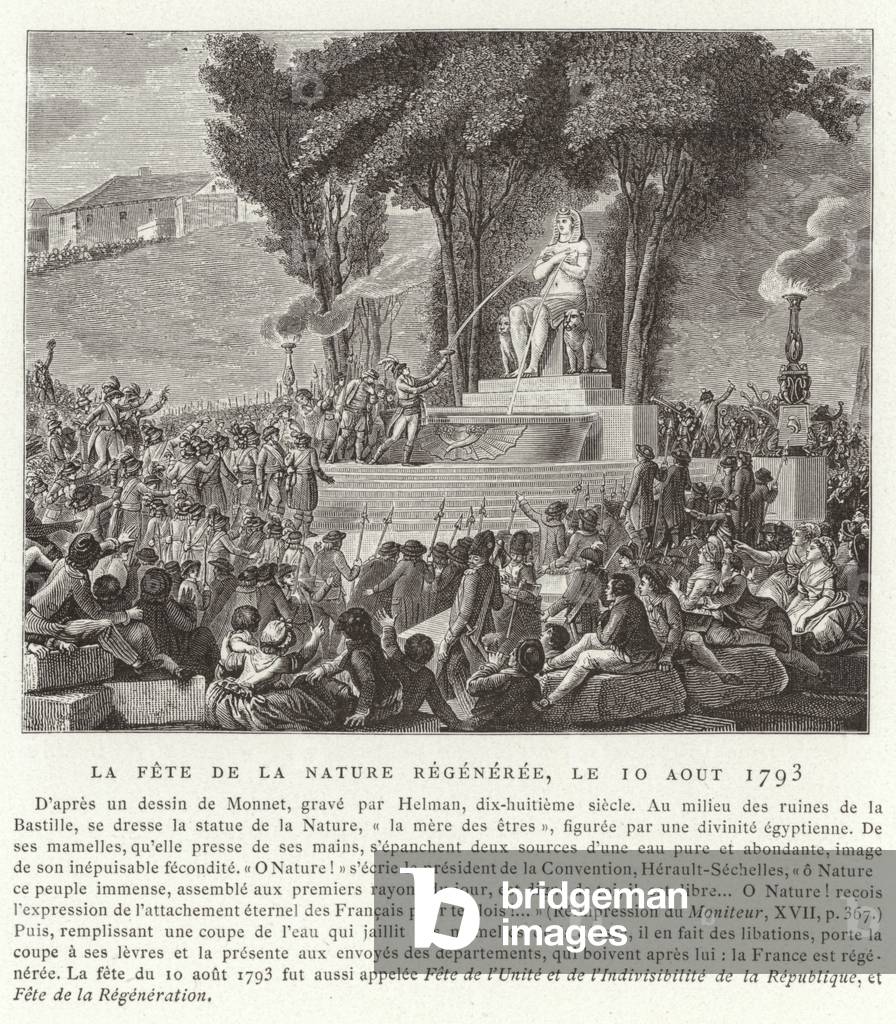 Festival of the Regeneration of Nature, Paris, 10 August 1793 (engraving)