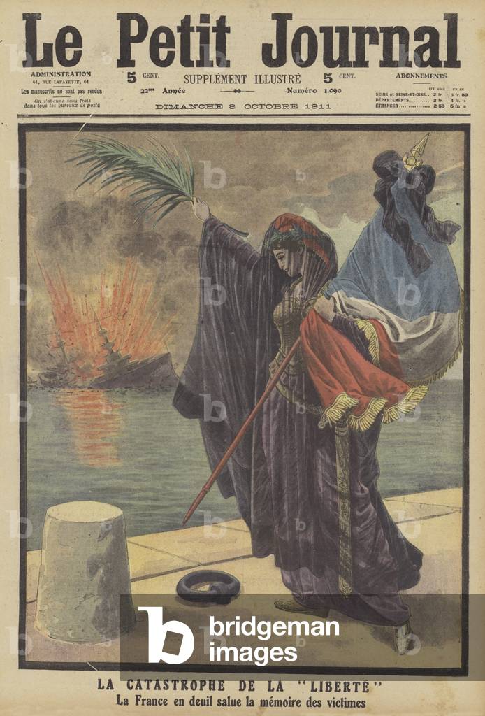The Liberte disaster (colour litho)