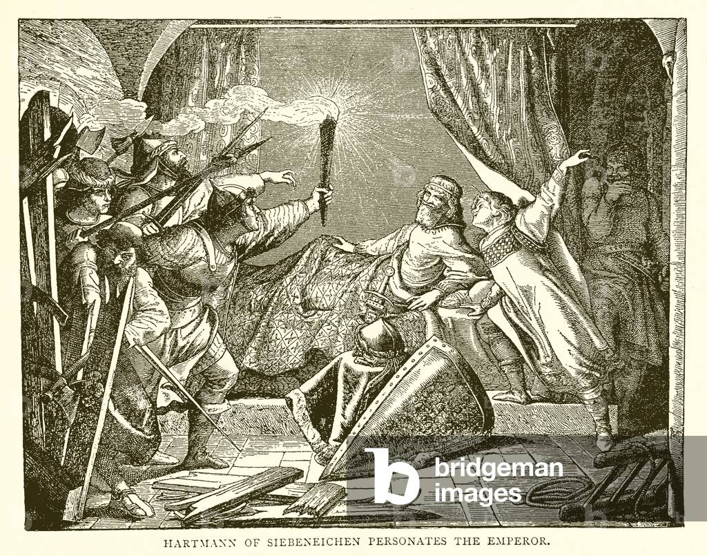Hartmann of Siebeneichen Personates the Emperor (engraving)