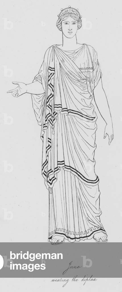 Juno wearing the diplax (engraving)