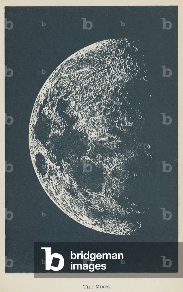 The Moon (colour litho)