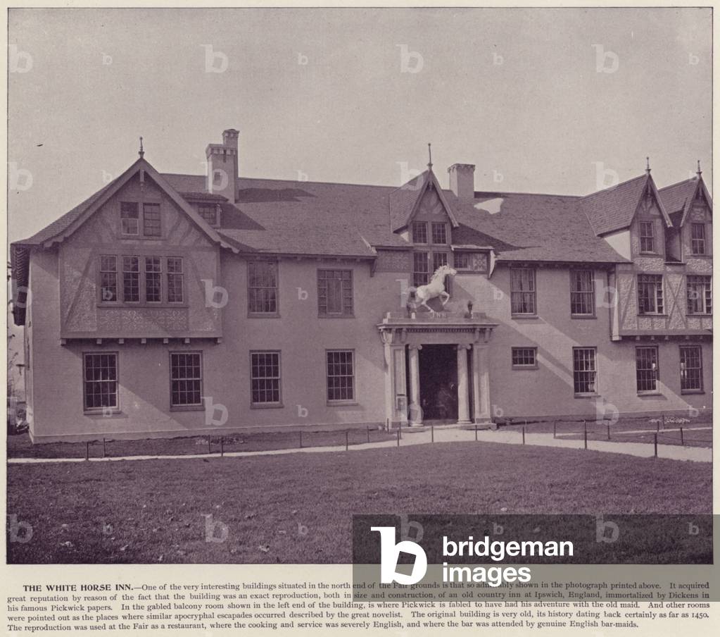 Chicago World's Fair, 1893: The White Horse Inn (b/w photo)