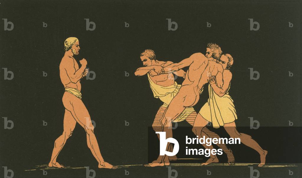 Ulysses preparing to fight with Irus
