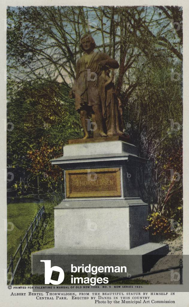 Albert Bertel Thorwaldsen, from the beautiful statue by himself in Central Park (photo)