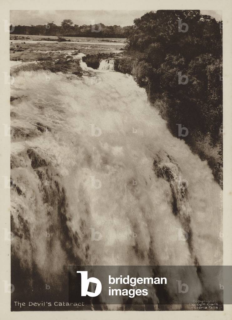 The Devil's Cataract (b/w photo)