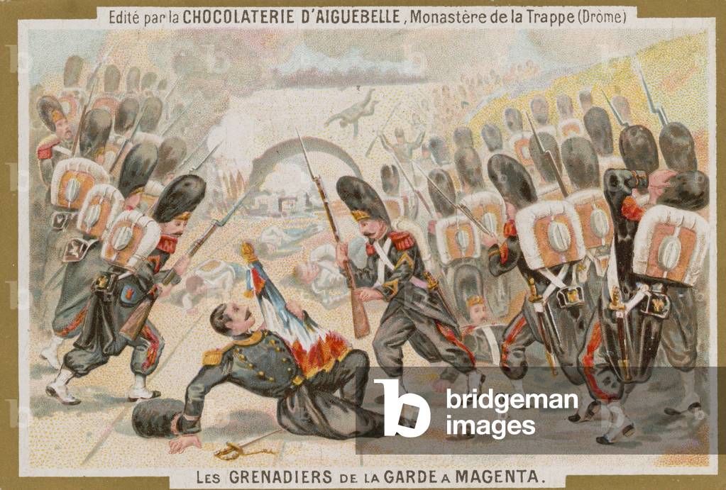 Chocolat d'Aiguebelle trade card (chromolitho)