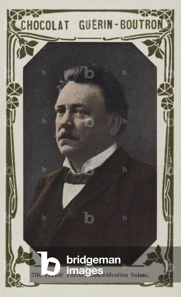 President Forrer, Confederation Suisse (coloured photo)