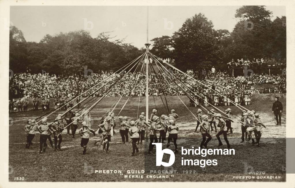 Preston Guild Pageant, 1922, Merrie England (b/w photo)