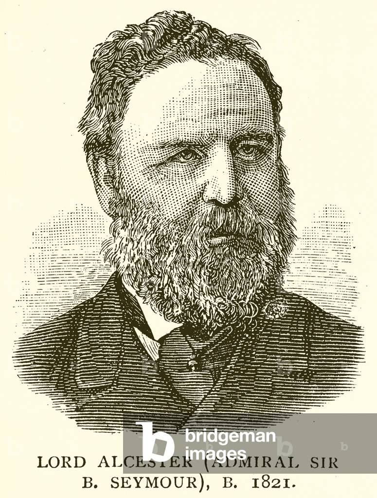 Lord Alcester (Admiral Sir B. Seymour), B. 1821 (engraving)