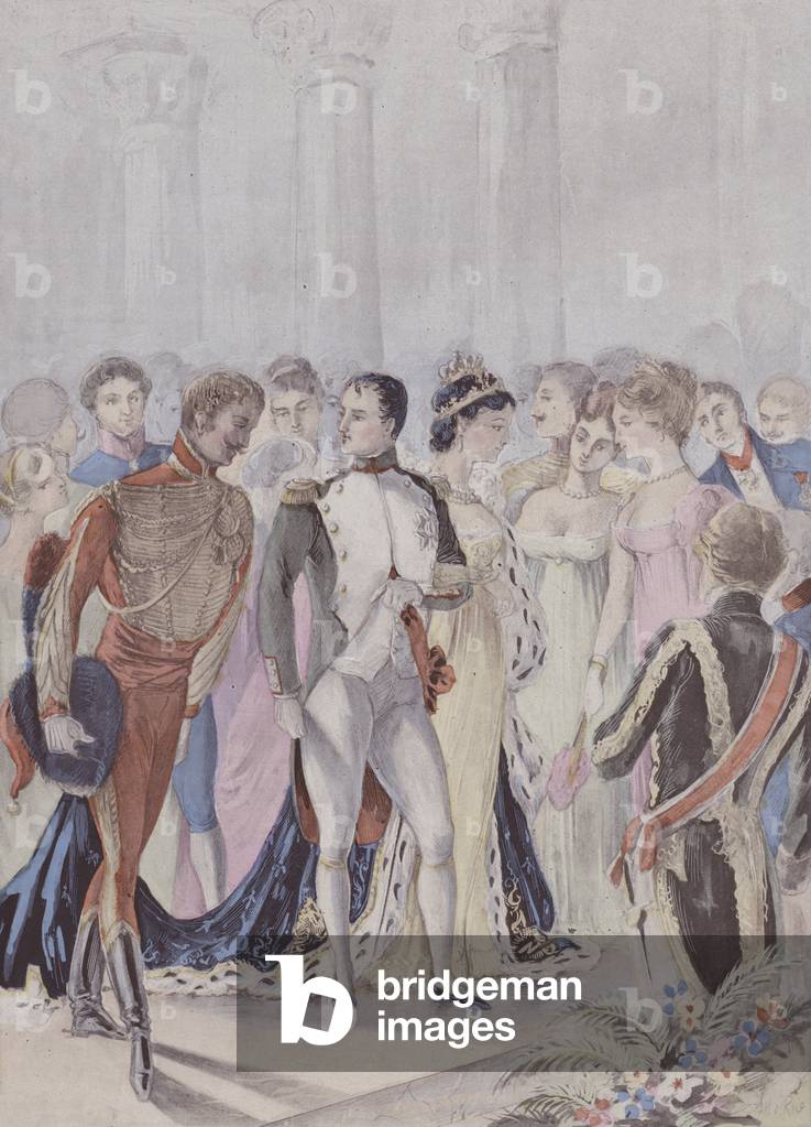 Un Bal aux Tuileries (colour litho)