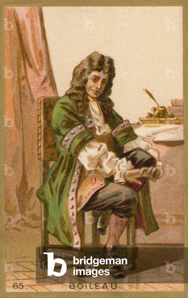 Nicolas Boileau, French poet (chromolitho)