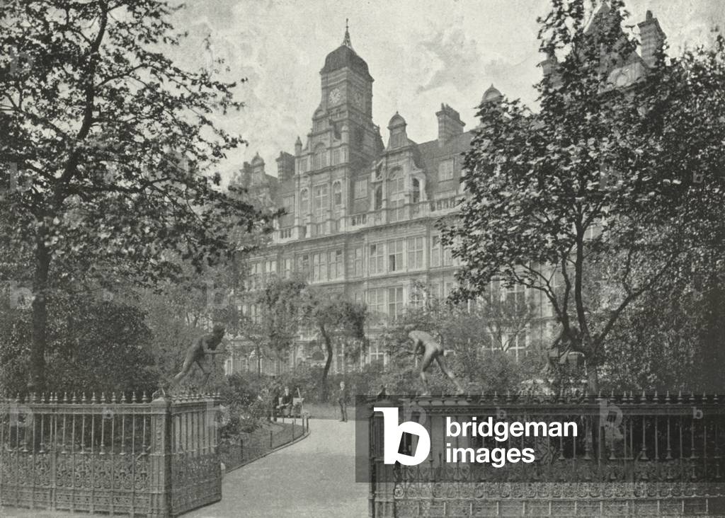 The London School Board Offices (b/w photo)