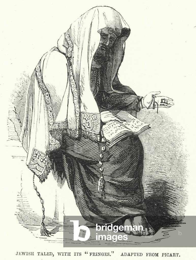 Jewish taled, with its 