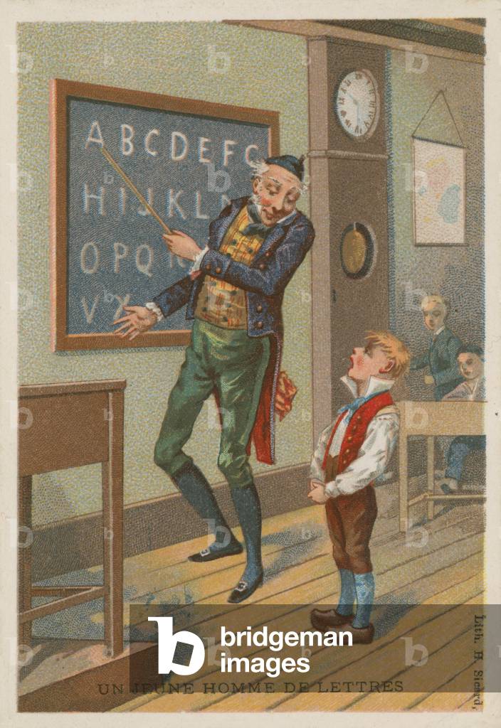 A young man of letters (chromolitho)