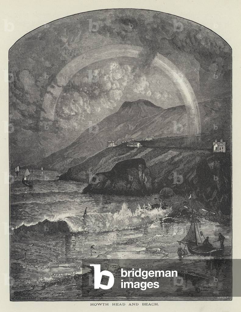 Howth Head and Beach (engraving)