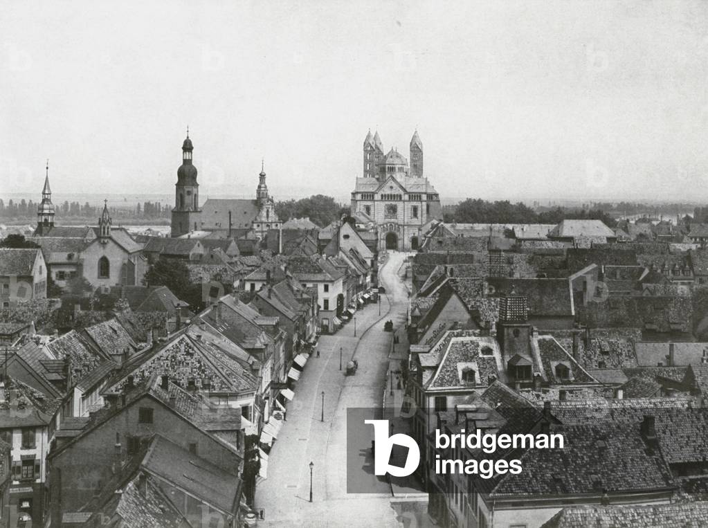 Speyer, Gesamtansicht (b/w photo)