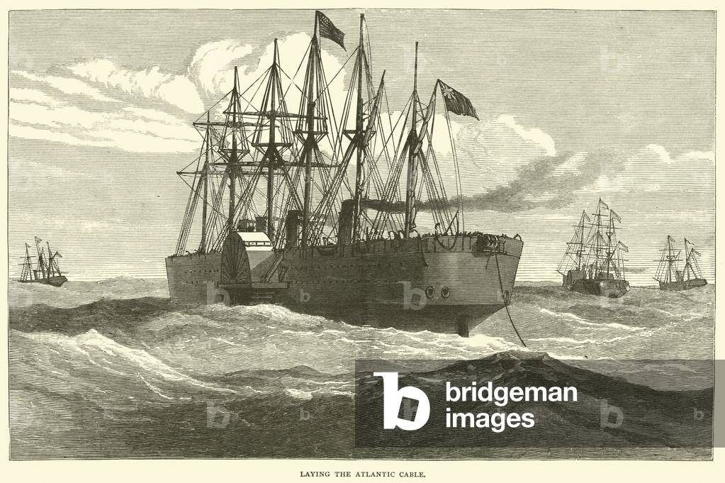 Laying the Atlantic Cable (engraving)