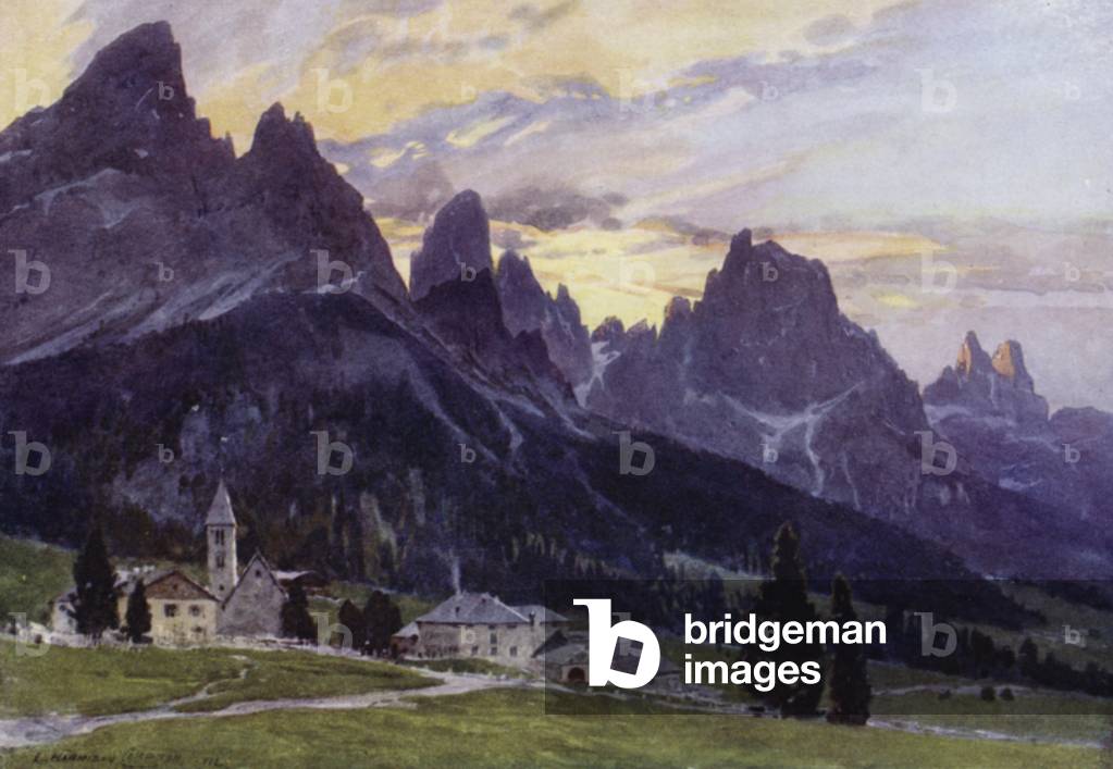 The San Martino di Castrozza (colour litho)