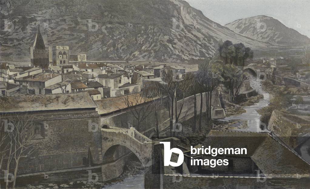 Villefranche-de-Conflent, Vue generale (colour photo)
