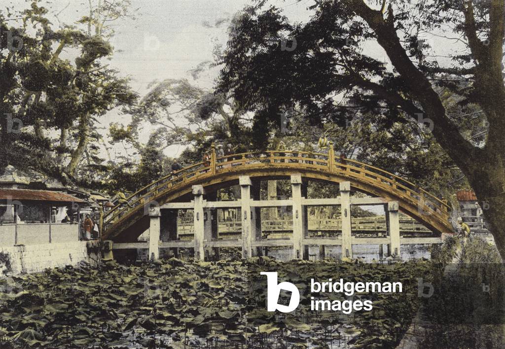 Le Pont Sumiyoshi A Osaka (colour photo)