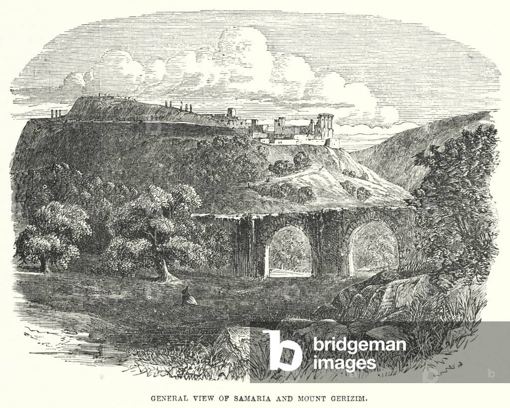 General View of Samaria and Mount Gerizim (engraving)