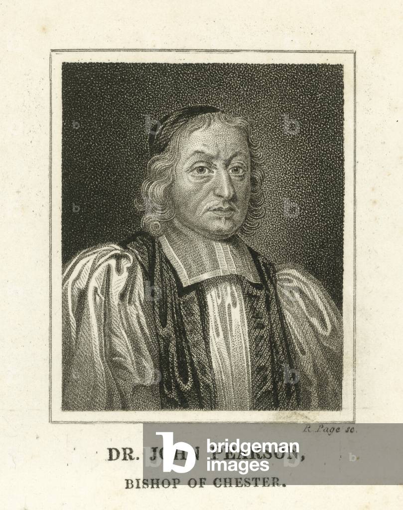 Dr John Peason, Bishop of Chester (engraving)