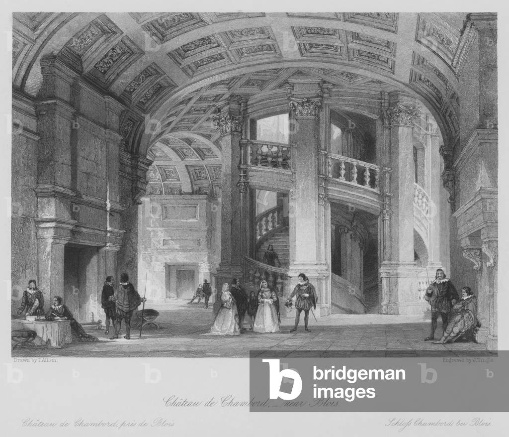 Chateau de Chambord, near Blois (engraving)
