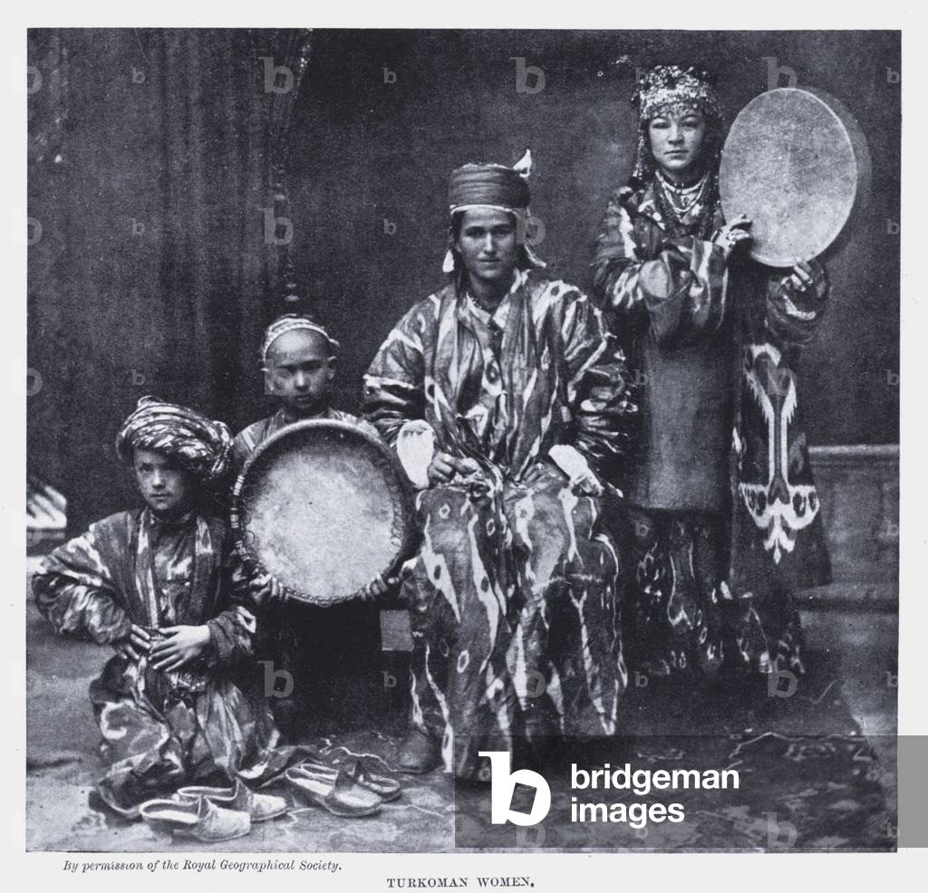 Turkoman Women (b/w photo)