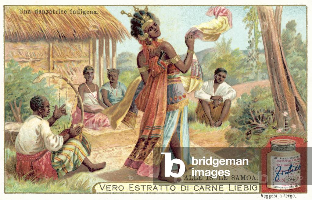 Samoan dancer (chromolitho)