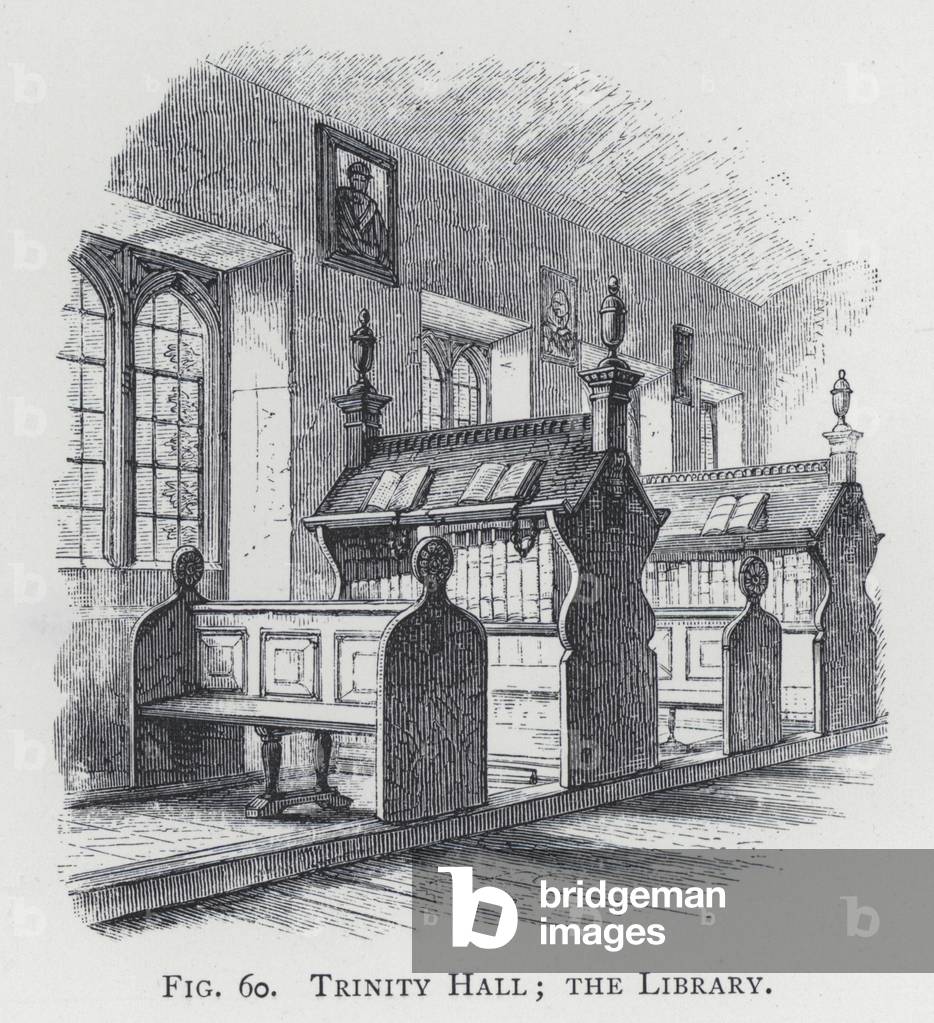 Trinity Hall, the Library (engraving)