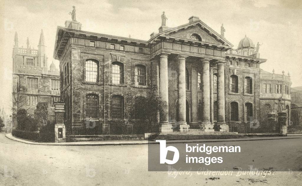 Clarendon Buildings, Oxford (b/w photo)