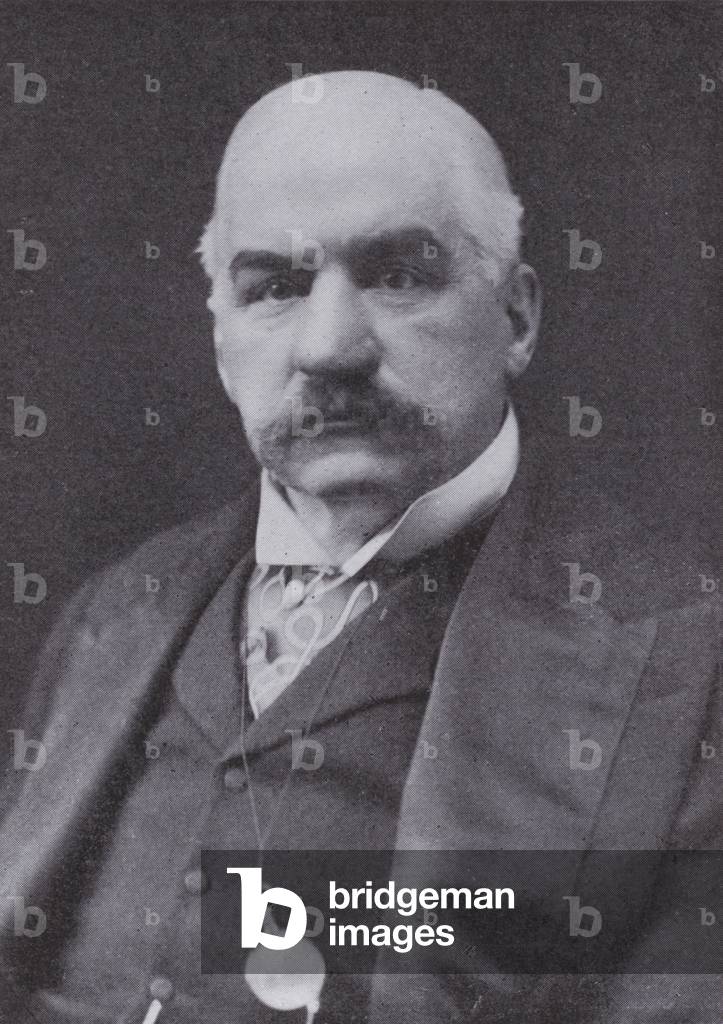 Mr J Pierpont Morgan, the American financial leader (b/w photo)