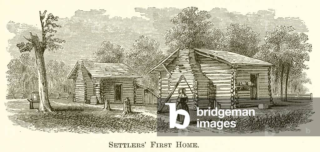 Settlers' First Home (engraving)