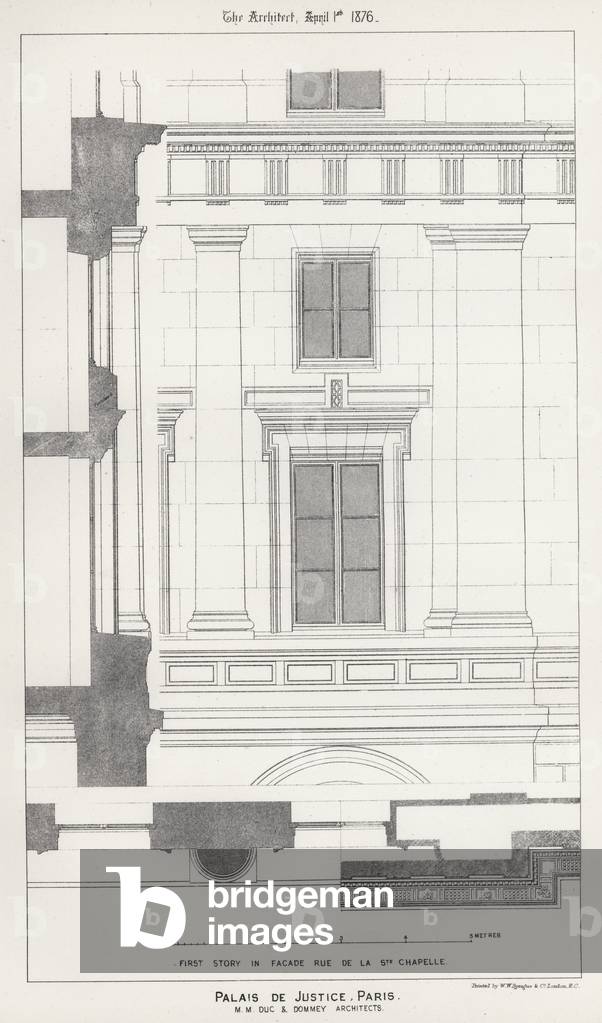 Palais De Justice, Paris (engraving)