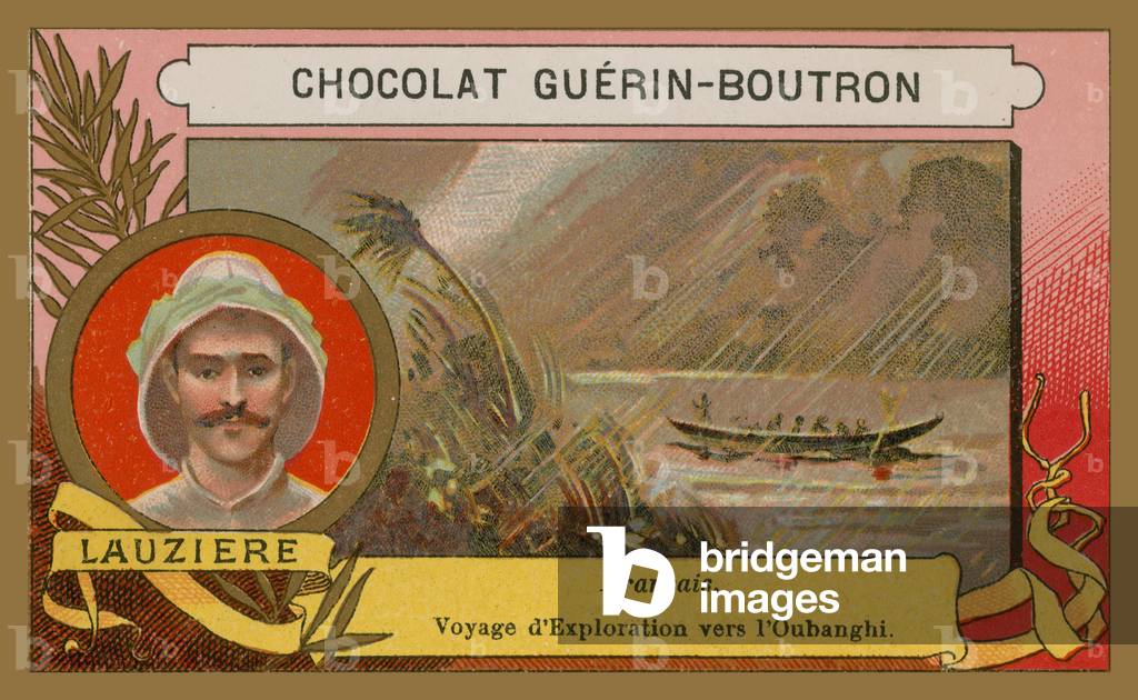 Lauziere, 19th Century French explorer (chromolitho)