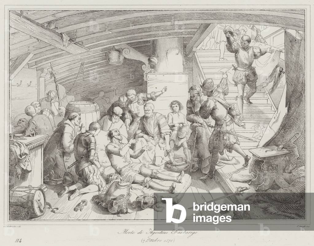 Morte di Agostino Barbarigo, 1571 (engraving)