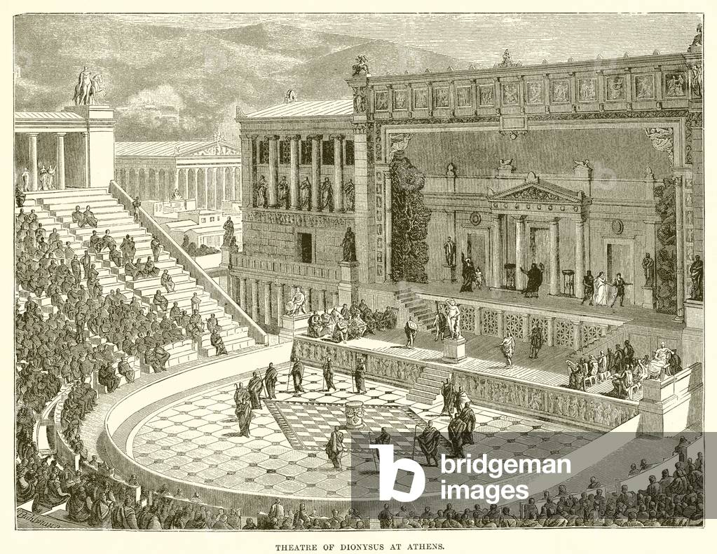 Theatre of Dionysus at Athens (engraving)