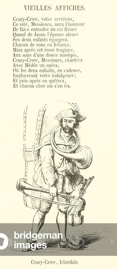 Crazy-Crow, Irlandais (engraving)