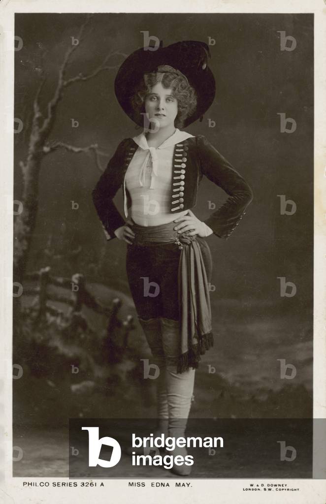 Edna May, American actress and singer of Edwardian musical comedy (b/w photo)