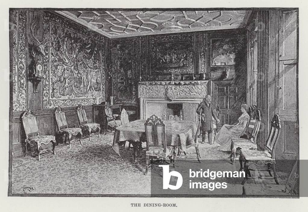Cawdor Castle, The Dining-Room (litho)